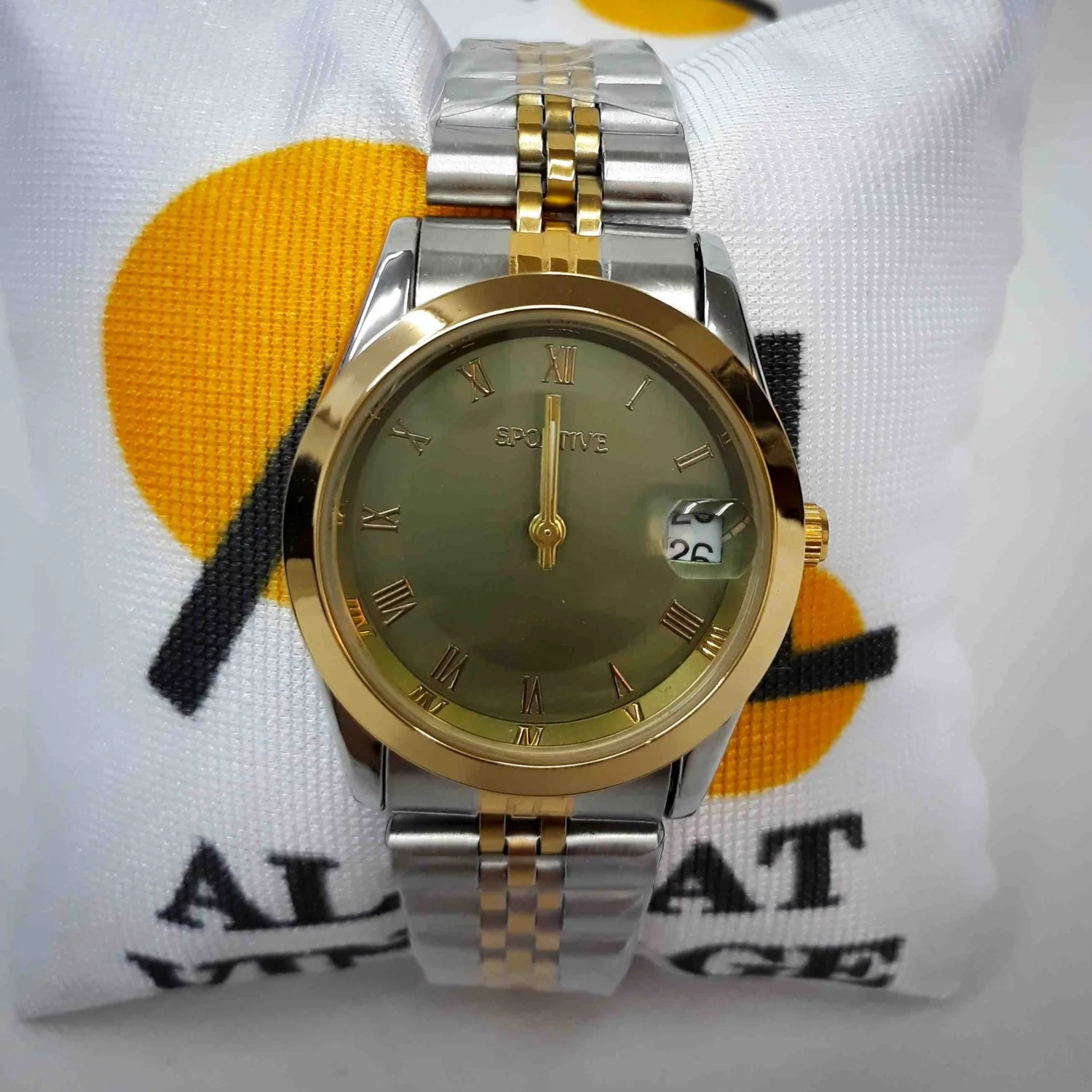 Sportive Çelik Rolex Model Yeşil Unisex Kol Saati - Görsel 1