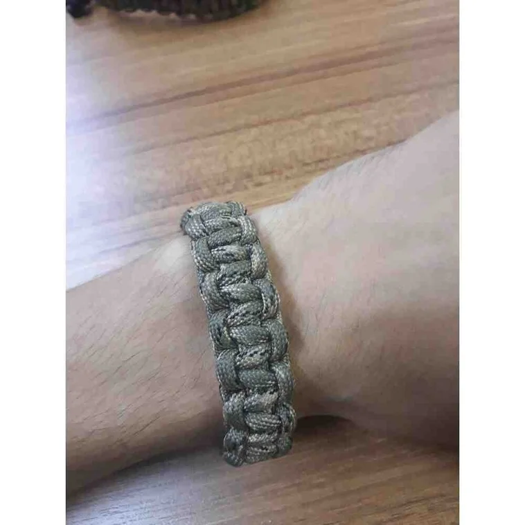 Paracord El Yapımı Paraşüt Ipi Klipsli Bileklik - Thumbnail 5
