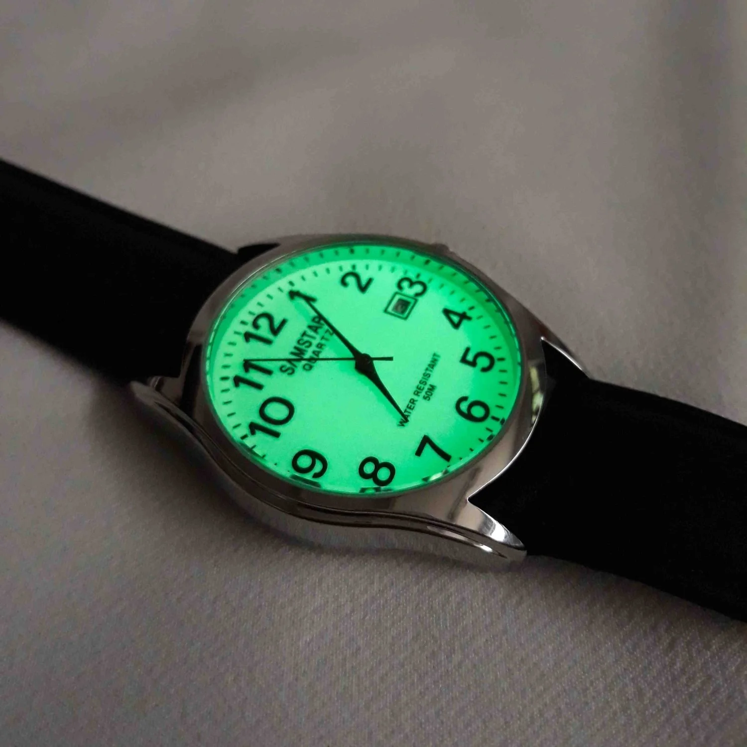 Samstar Alsaat Fosforlu Unisex Kol Saat - Görsel 1