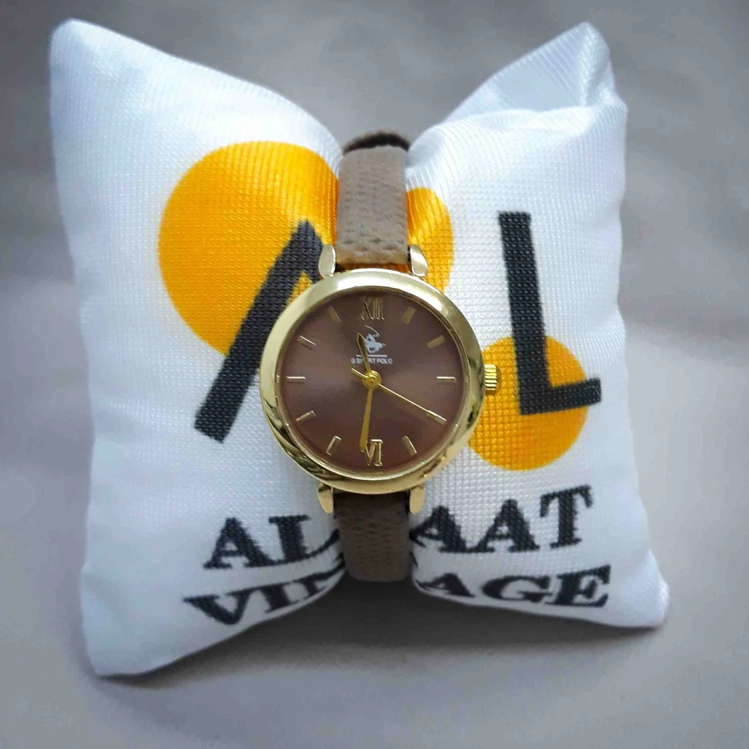 G Sport Polo Alsaat Vintage Kadın Kol Saati - Thumbnail 3