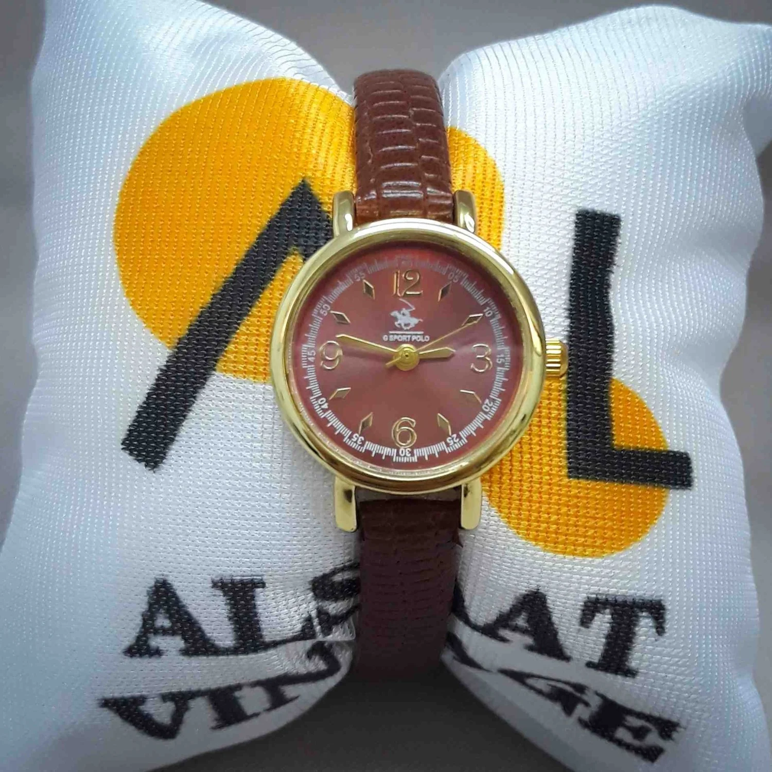G Sport Polo Alsaat Vintage Kadın Kol Saati - Thumbnail 2