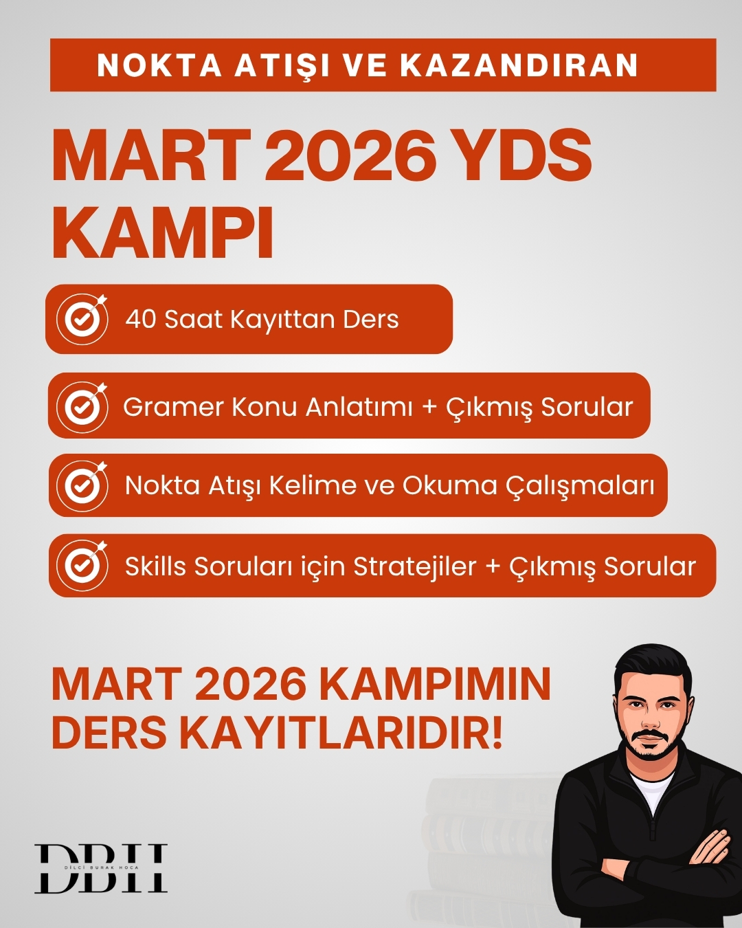 Mart 2026 YDS Kampı | 40 Saat Video Ders Paketi
