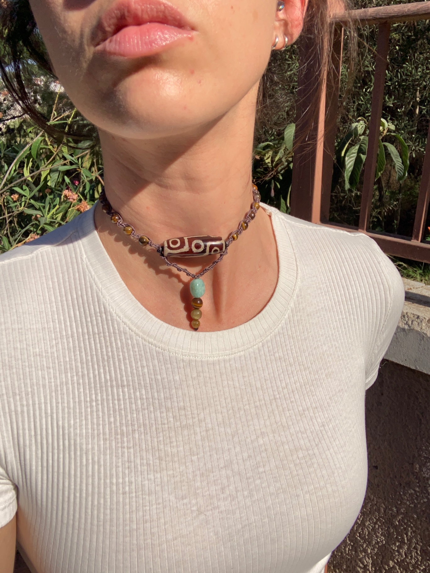 TİBET AKİK SERİSİ CHOKER NO II - Görsel 1