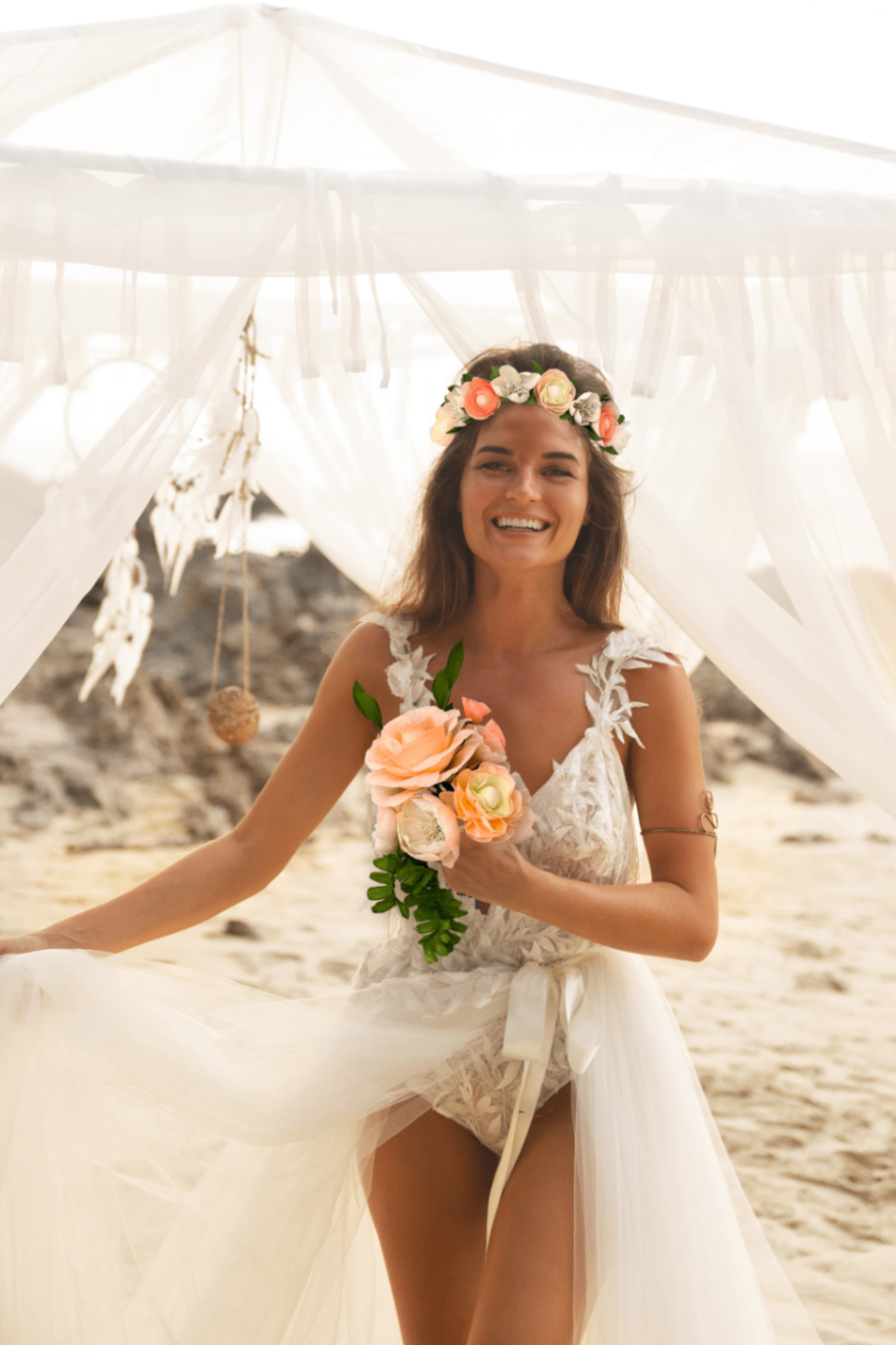 Boho Whisper Gelin Buketi - Görsel 1