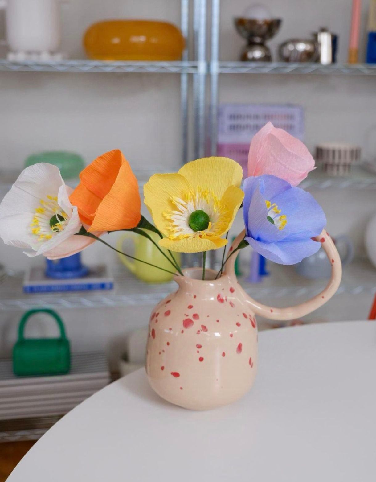 Powder Poppy- Kağıt Çiçek - Thumbnail 2