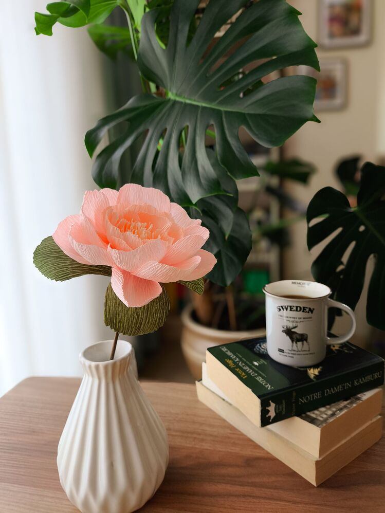 Vanilla Scent Peony/Kağıt Çiçek Sanatı - Thumbnail 3