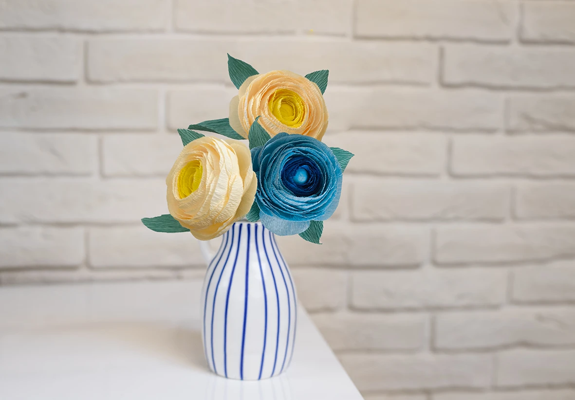 Okyanus Ranunculus/ Kağıt Çiçek - Thumbnail 3