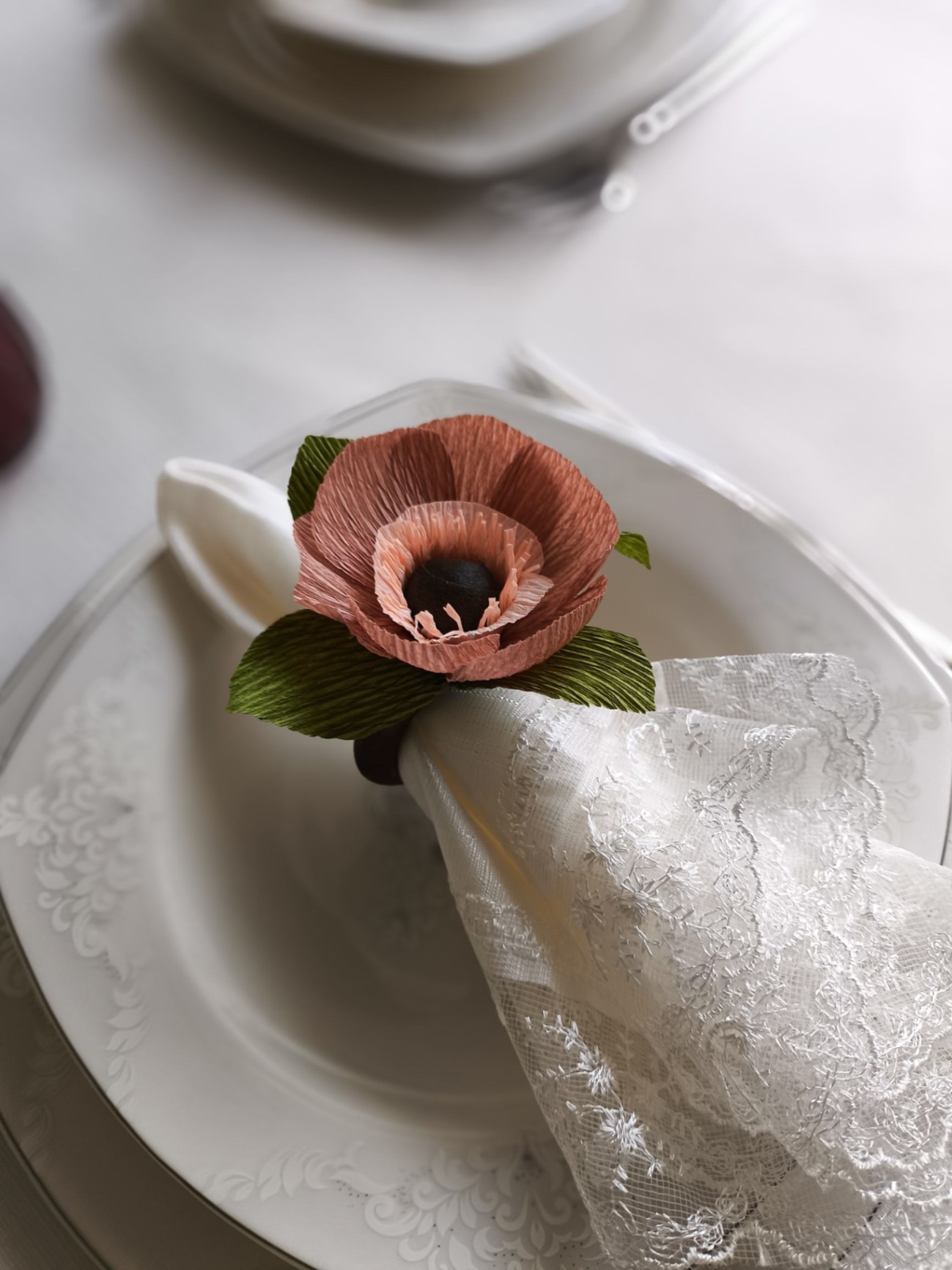 Blair Table Blossoms/ 4'lü peçete halkası  - Görsel 1